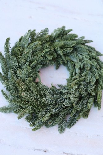 Wianek z Jodły Nobilis 35cm, NATURALNY Wianek Świąteczny