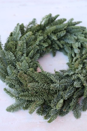 Wianek z Jodły Nobilis 35cm, NATURALNY Wianek Świąteczny
