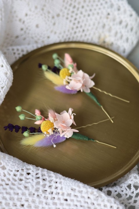 Kokówki ślubne, wsuwki do włosów, kwiatowe wsuwki, ślubne ozdoby do włosów