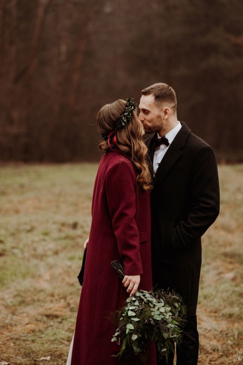 Bukiet Ślubny Eukaliptus ze stabilizowanych roślin EUKALIPTUS &amp; PAPROĆ