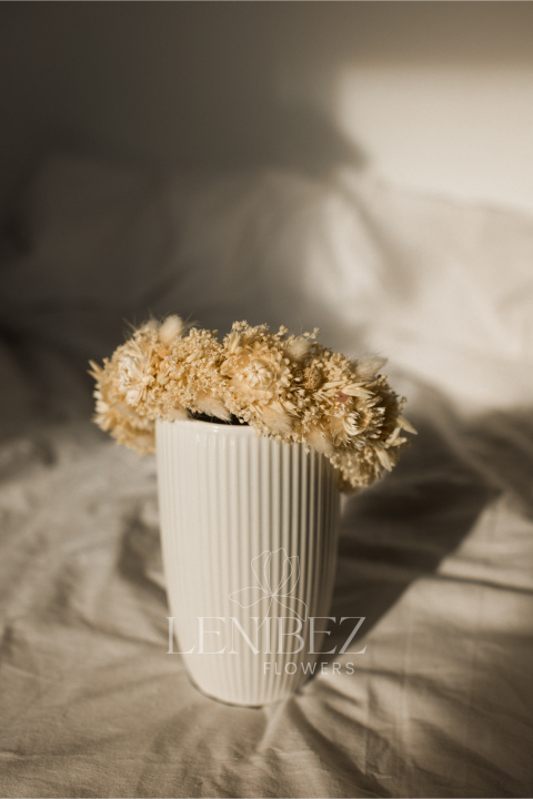 Wianek ślubny, wianek z suszonych kwiatów, wianek na głowę, ślubne ozdoby do włosów