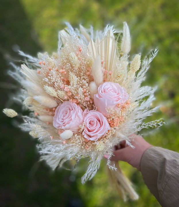 Bukiet ślubny , bukiet Panny Młodej, bukiet ślubny boho , wieczny bukiet ślubny