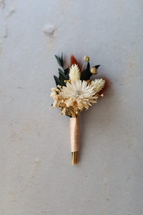 Butonierka ślubna dla Pana Młodego