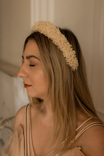 Wianek ślubny, wianek z suszonych kwiatów, wianek na głowę, ślubne ozdoby do włosów