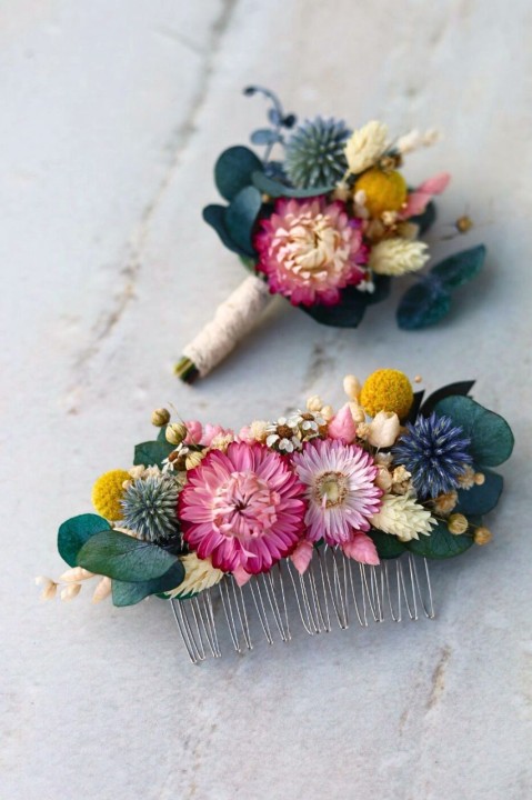 RUSTYKALNA Butonierka dla Pana Młodego, Butonierka Ślubna