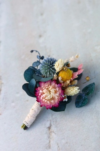 RUSTYKALNA Butonierka dla Pana Młodego, Butonierka Ślubna