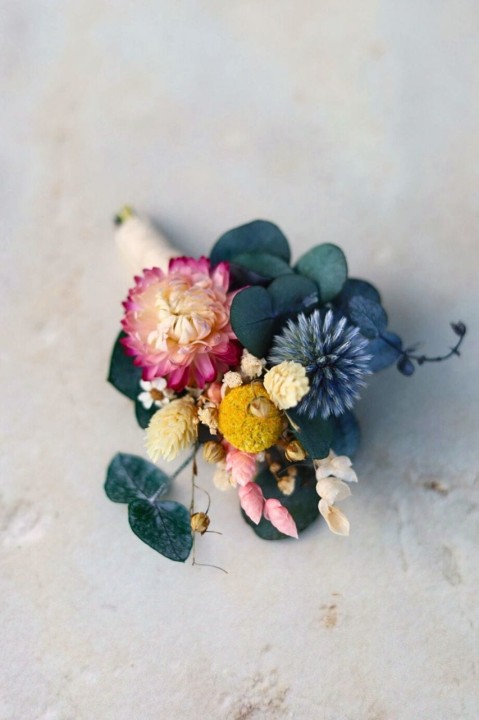 RUSTYKALNA Butonierka dla Pana Młodego, Butonierka Ślubna